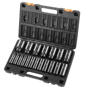 19 Impact Socket Set 1/2" Impact Sockets Deep
